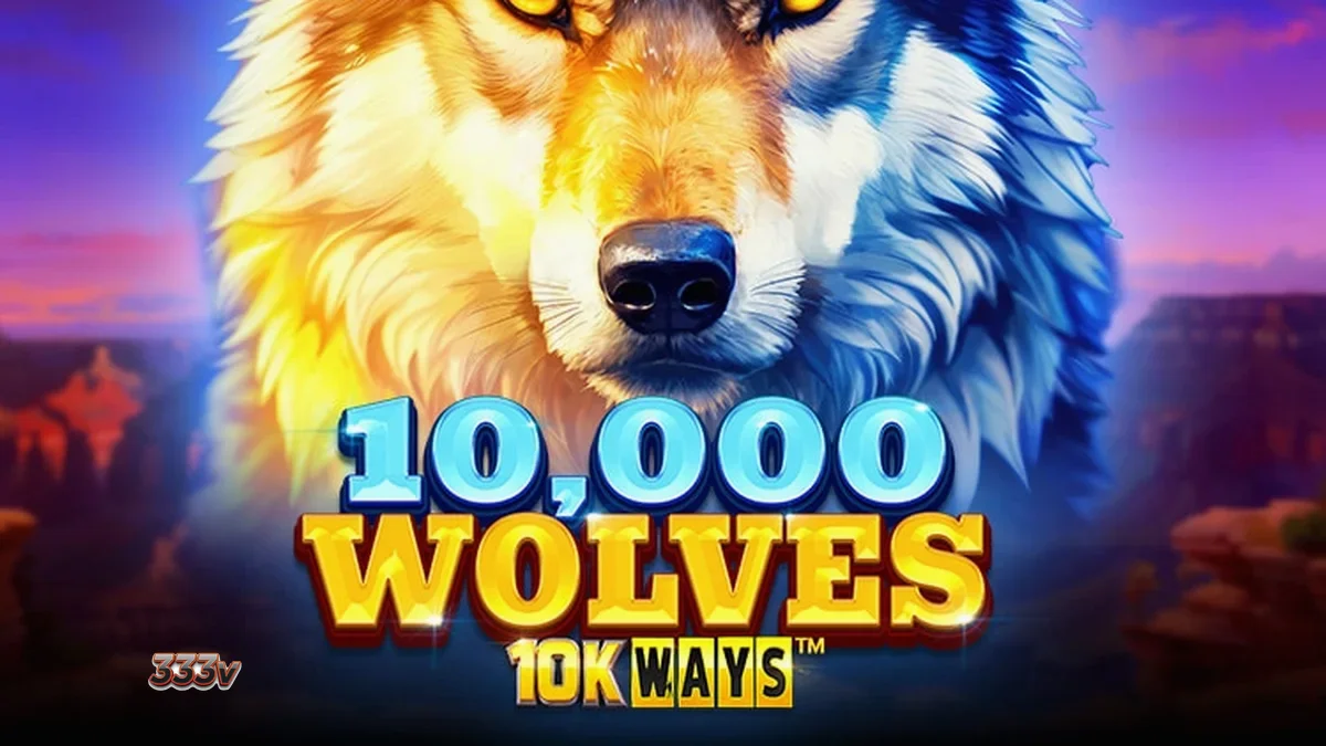 Pemandangan alam liar pegunungan dalam slot 10,000 Wolves 10K Ways
